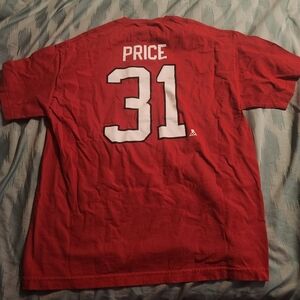 NIKE Center Swoosh TEAM CANADA Carey Price T-Shirt 7Men's Size Large